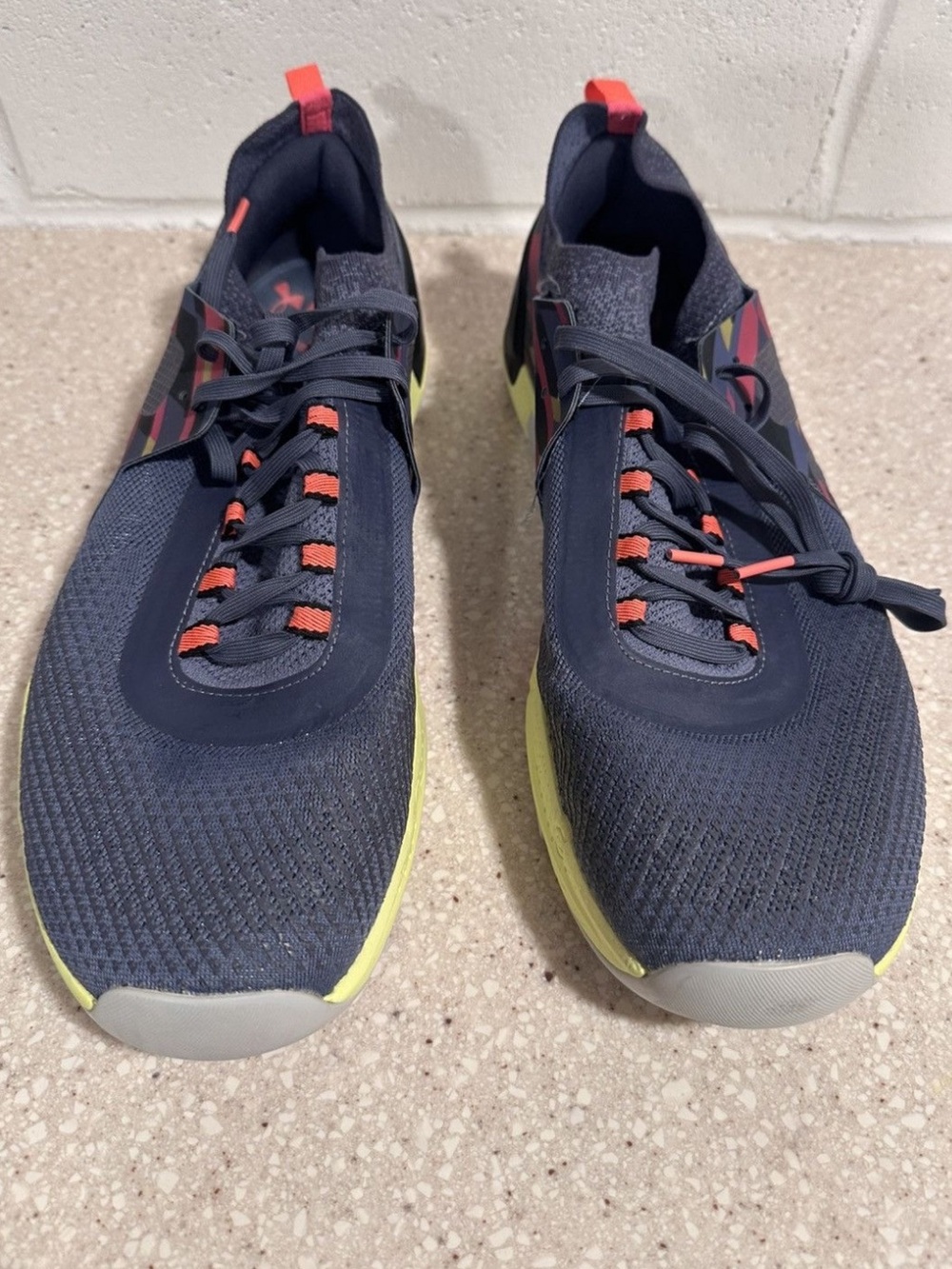 Under Armour TriBase Reign 4 Pro Amp Training Shoes Aurora Purple Yellow Ray 14 - Picture 5 of 16